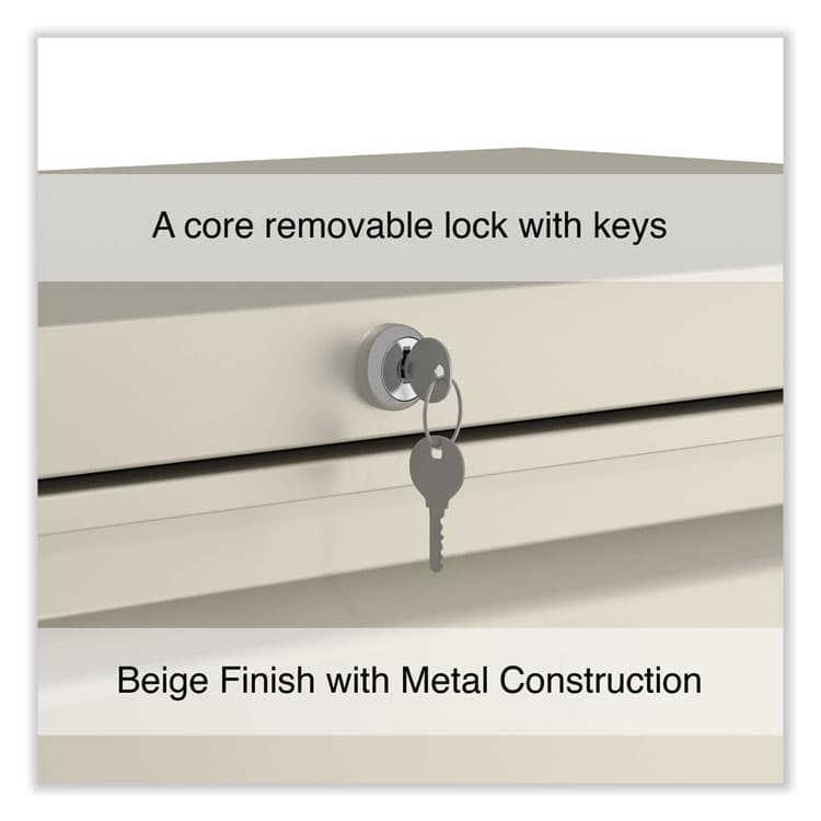 ALERA Lateral File, 4 Legal/Letter-Size File Drawers, Putty, 36" x 18.63" x 52.5" (ALEHLF3654PY) thumbnail 4