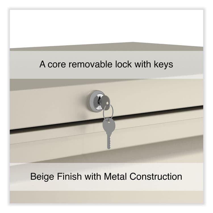 ALERA Lateral File, 5 Legal/Letter/A4/A5-Size File Drawers, Putty, 36" x 18.63" x 67.63" (ALEHLF3667PY) thumbnail 4