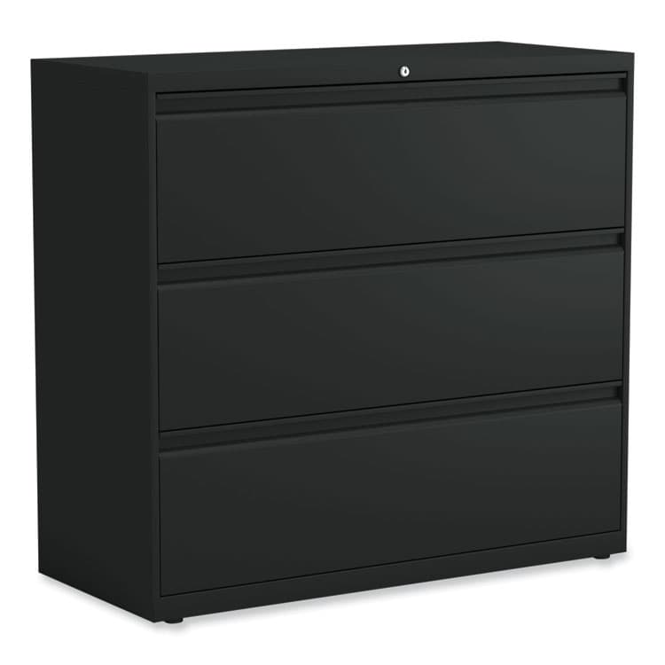 ALERA Lateral File, 3 Legal/Letter/A4/A5-Size File Drawers, Black, 42" x 18.63" x 40.25" (ALEHLF4241BL)