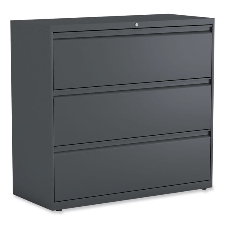 ALERA Lateral File, 3 Legal/Letter/A4/A5-Size File Drawers, Charcoal, 42" x 18.63" x 40.25" (ALEHLF4241CC)