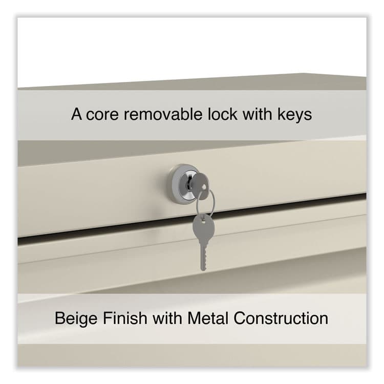 ALERA Lateral File, 3 Legal/Letter/A4/A5-Size File Drawers, Putty, 42" x 18.63" x 40.25" (ALEHLF4241PY) thumbnail 4