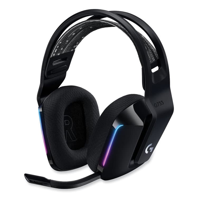 LOGITECH, . G733 LIGHTSPEED Wireless Gaming Binaural Over The Head Headset, Black (LOG981000863)