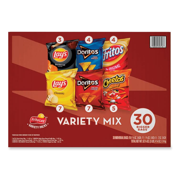 FRITO-LAY, . Classic Variety Mix, Assorted, 30 Bags/Box (LAY70227) thumbnail 3