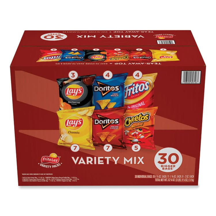FRITO-LAY, . Classic Variety Mix, Assorted, 30 Bags/Box (LAY70227)