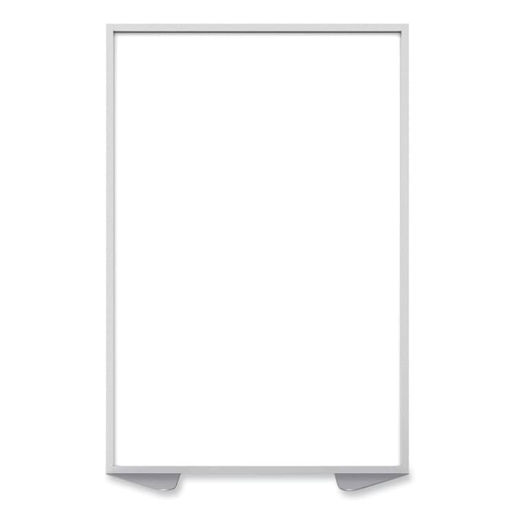 GHENT MANUFACTURING, Floor Partition with Aluminum Frame, 48.06 x 2.04 x 71.86, White (GHEMP724820) thumbnail 4