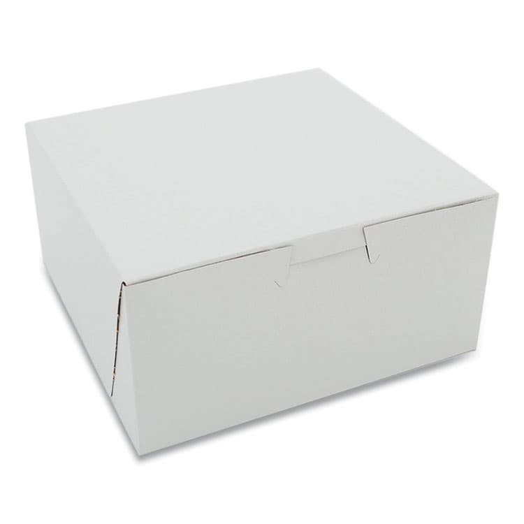 SOUTHERN CHAMPION TRAY White One-Piece Non-Window Bakery Boxes, Standard, 3 x 6 x 6, White, Paper, 250/Carton (SCH1505)