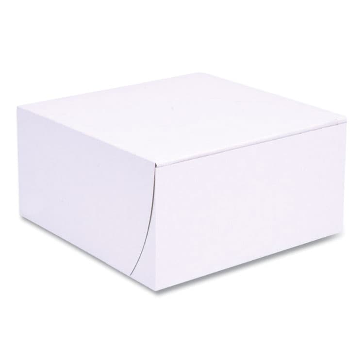 SOUTHERN CHAMPION TRAY White One-Piece Non-Window Bakery Boxes, Standard, 8 x 8 x 4, White, Paper, 250/Bundle (SCH1541)