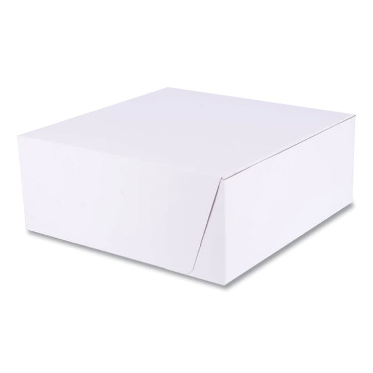 SOUTHERN CHAMPION TRAY White One-Piece Non-Window Bakery Boxes, Standard, 10 x 10 x 4, White, Paper, 100/Bundle (SCH1573)