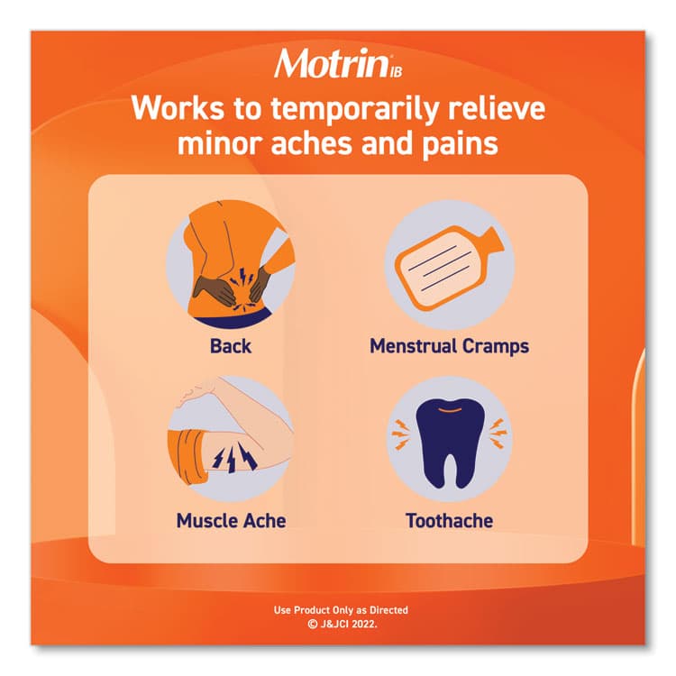 MCNEIL - DIV OF JOHNSON&JOHNSON Ibuprofen Tablets, Two-Pack, 50 Packs/Box (MCL48152) thumbnail 2