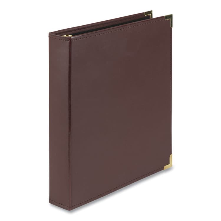 SAMSILL CORPORATION Classic Collection Ring Binder, 3 Rings, 1.5" Capacity, 11 x 8.5, Burgundy (SAM15154)