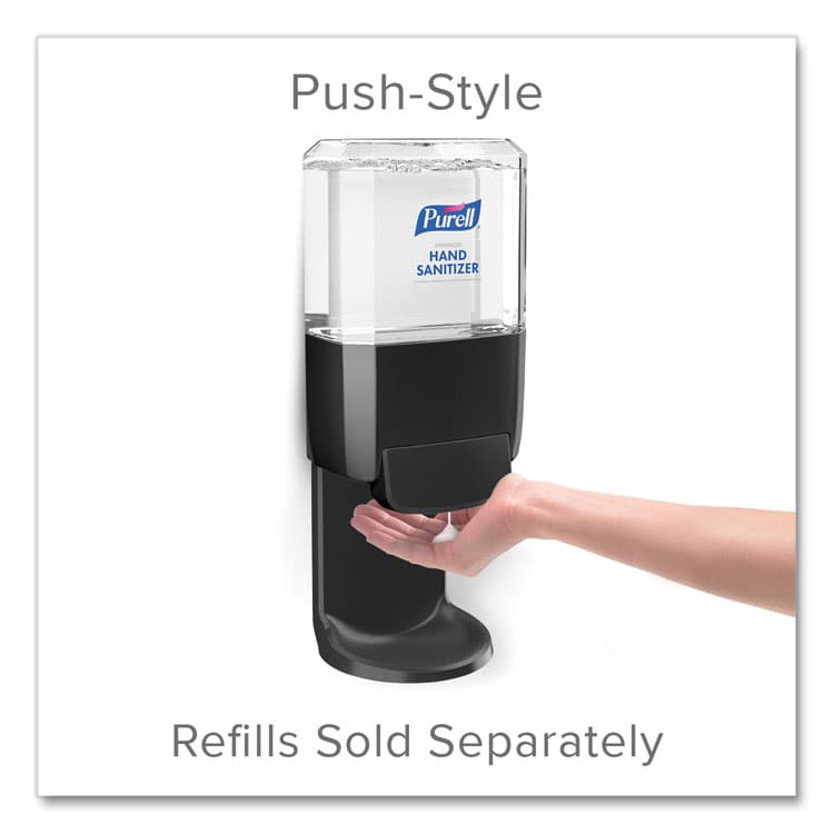 GO-JO INDUSTRIES Push-Style Hand Sanitizer Dispenser, 1,200 mL, 5.25 x 8.56 x 12.13, Graphite (GOJ502401) thumbnail 2