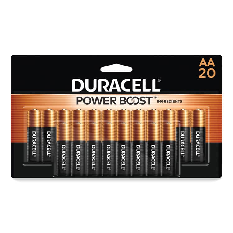 DURACELL PRODUCTS COMPANY Power Boost CopperTop Alkaline AA Batteries, 20/Pack (DURMN1500B20Z)