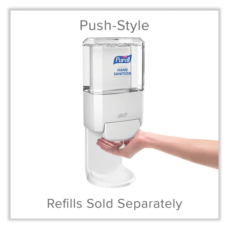 GO-JO INDUSTRIES Push-Style Hand Sanitizer Dispenser, 1,200 mL, 5.25 x 8.56 x 12.13, White (GOJ502001) thumbnail 2