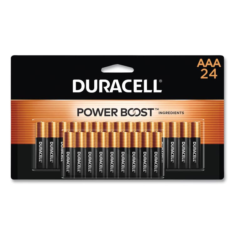 DURACELL PRODUCTS COMPANY Power Boost CopperTop Alkaline AAA Batteries, 24/Pack (DURMN2400B24Z)