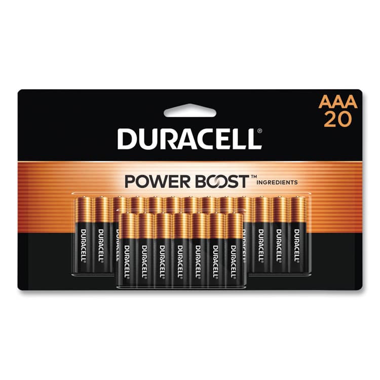 DURACELL PRODUCTS COMPANY Power Boost CopperTop Alkaline AAA Batteries, 20/Pack (DURMN2400B20Z)