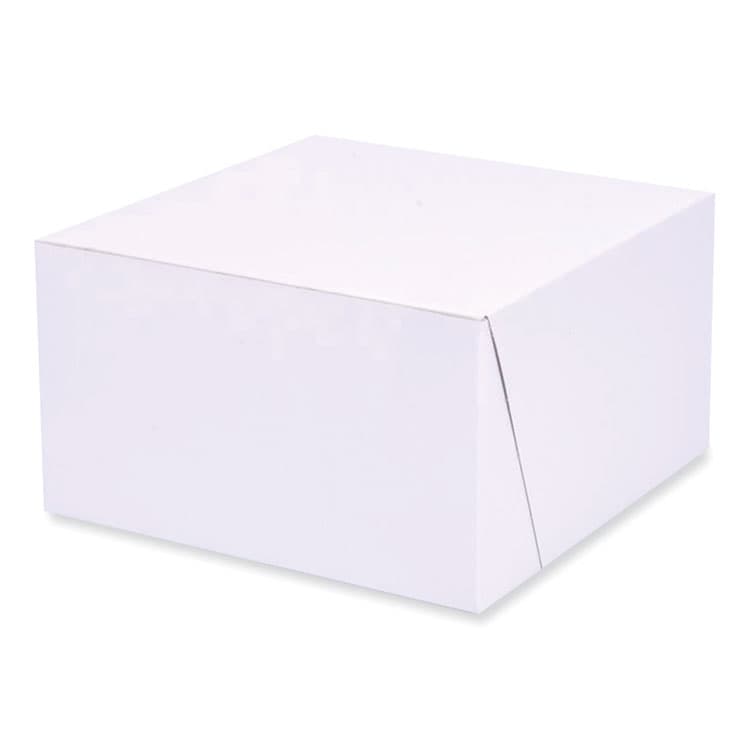 SOUTHERN CHAMPION TRAY Bakery Boxes, Standard, 7 x 7 x 4, White, Paper, 250/Carton (SCH1521)