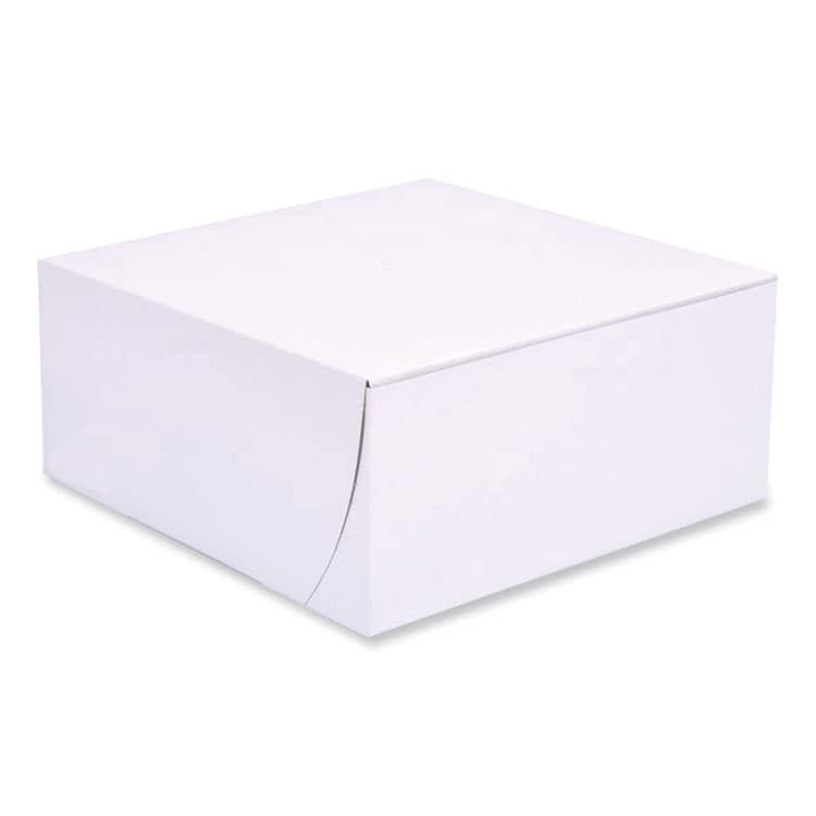 SOUTHERN CHAMPION TRAY Bakery Boxes, Standard, 9 x 9 x 4, White, Paper, 200/Carton (SCH1561)