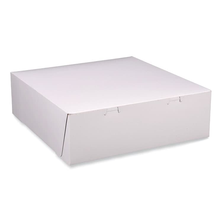 SOUTHERN CHAMPION TRAY Bakery Boxes, Standard, 12 x 12 x 4, White, Paper, 100/Carton (SCH1585)