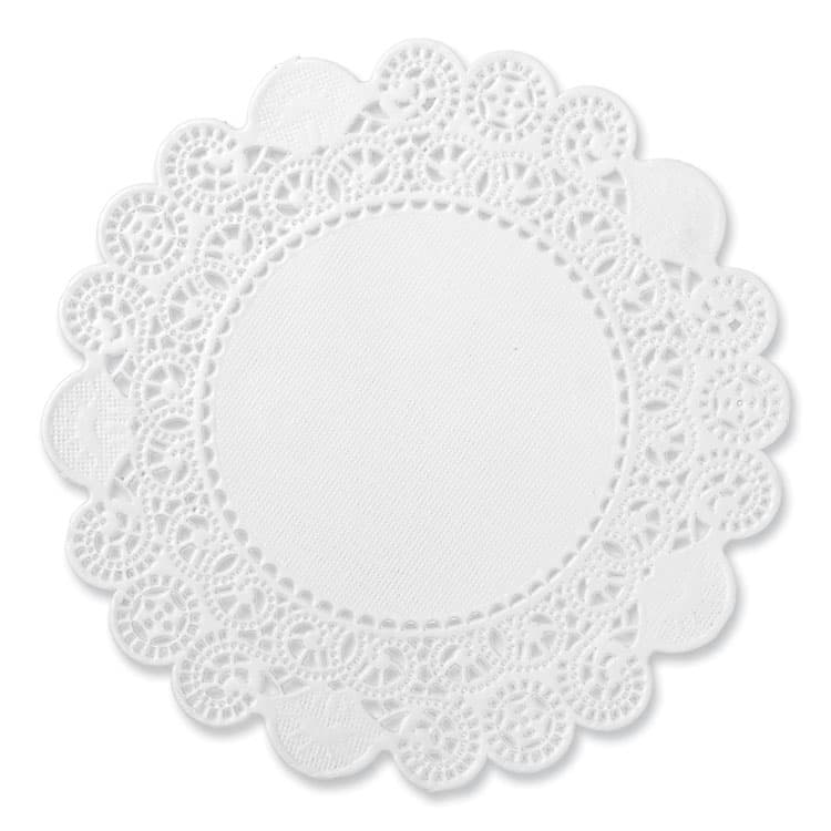 AMERCAREROYAL Lace Doilies, Round, 5", White, 10,000/Carton (RPPLD5) thumbnail 2