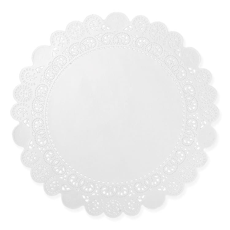 AMERCAREROYAL Lace Doilies, Round, 12", White, 5,000/Carton (RPPLD12) thumbnail 2