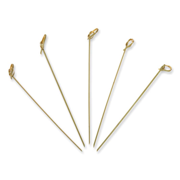 AMERCAREROYAL Knotted Bamboo Pick, Paper, 7", Natural, 100/Box, 10 Boxes/Carton (RPPR802) thumbnail 2