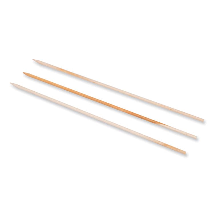AMERCAREROYAL Wooden Skewers, 10", Natural, 1,000/Box, 3 Boxes/Carton (RPPR818) thumbnail 2