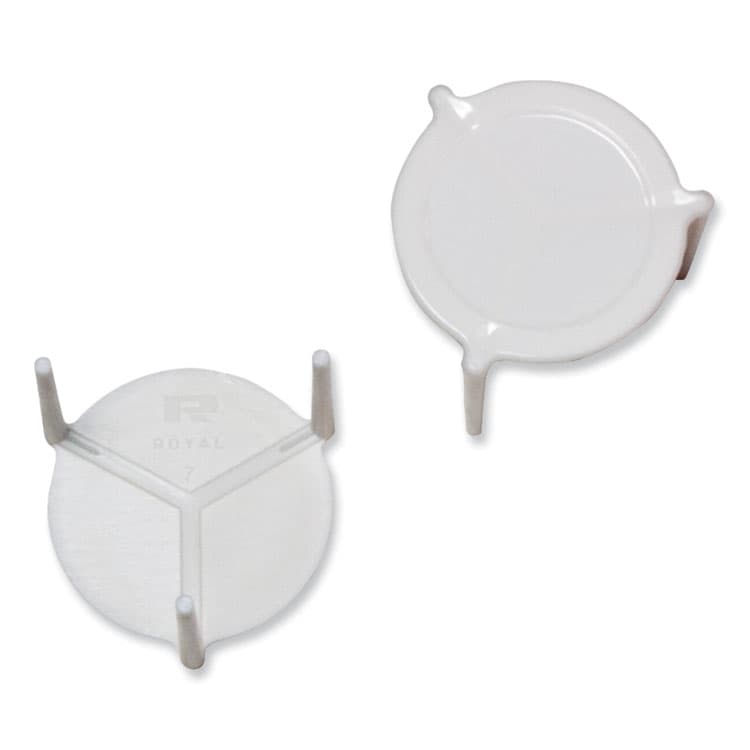 AMERCAREROYAL Pizza Savers, Plastic, White, 100/Box, 10 Boxes/Carton (RPPRPS1M) thumbnail 2