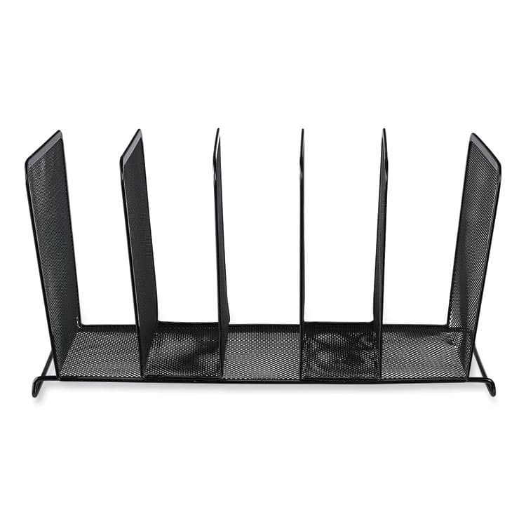 UNIVERSAL OFFICE PRODUCTS Deluxe Mesh Stacking Sorter, 5 Sections, Letter to Legal Size Files, 14.63" x 8.13" x 7.5", Black (UNV20001)