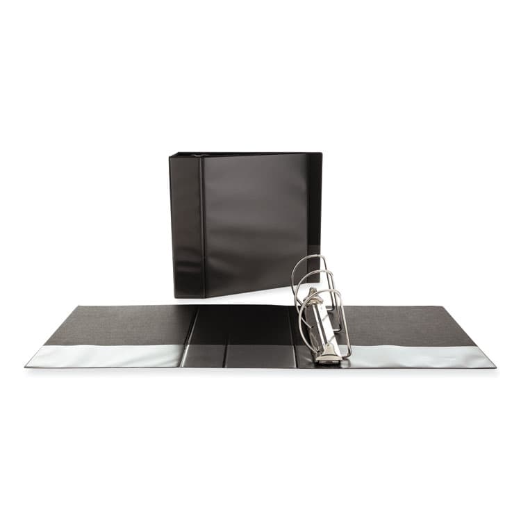 UNIVERSAL OFFICE PRODUCTS Slant D-Ring View Binder, 3 Rings, 4" Capacity, 11 x 8.5, Black (UNV20995)
