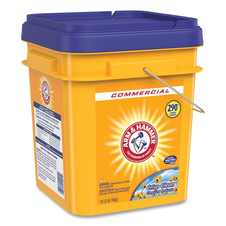 CHURCH & DWIGHT CO., Powder Laundry Detergent, Crisp Clean, 18 lb Pail (CDC3320001001) thumbnail 3