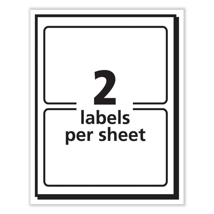 AVERY PRODUCTS CORPORATION Printable Adhesive Name Badges, 3.38 x 2.33, Blue "Hello", 100/Pack (AVE5141) thumbnail 3