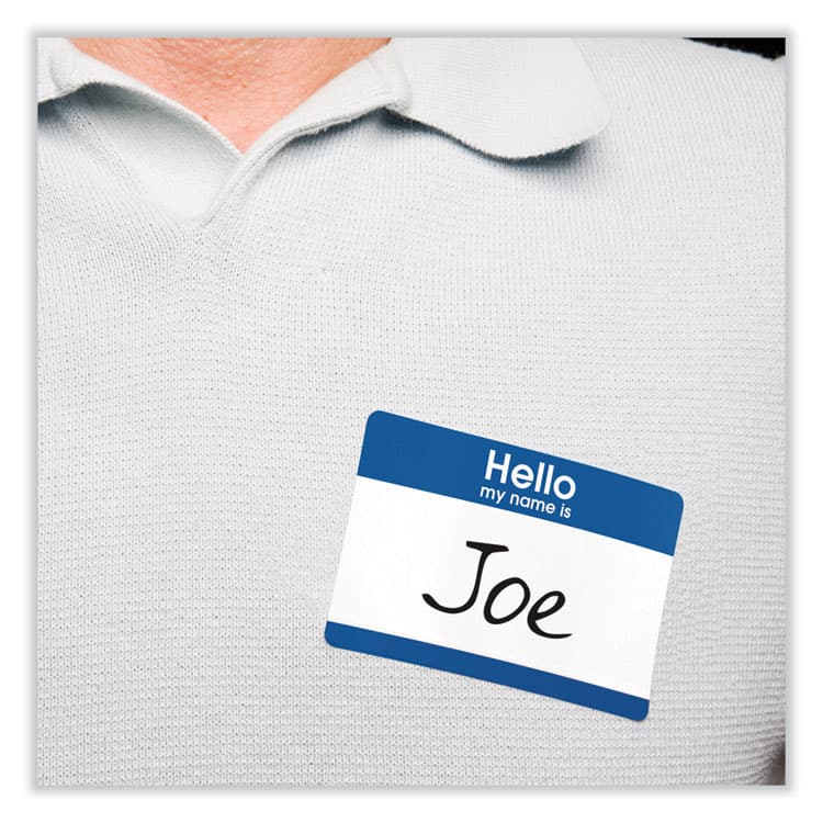 AVERY PRODUCTS CORPORATION Printable Adhesive Name Badges, 3.38 x 2.33, Blue "Hello", 100/Pack (AVE5141) thumbnail 4