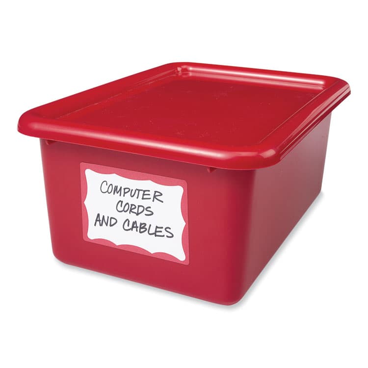 AVERY PRODUCTS CORPORATION Printable Adhesive Name Badges, 3.38 x 2.33, Red Border, 100/Pack (AVE5143) thumbnail 4