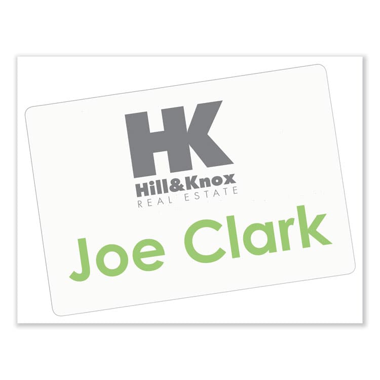 AVERY PRODUCTS CORPORATION Printable Adhesive Name Badges, 3.38 x 2.33, White, 100/Pack (AVE5147) thumbnail 2