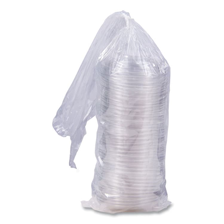 DART PresentaBowls Lids, Clear, Fits 24 oz to 64 oz Bowls, 7.3" Diameter x 1.1" h, Plastic, 252/Carton (DCCPET64BDL) thumbnail 2