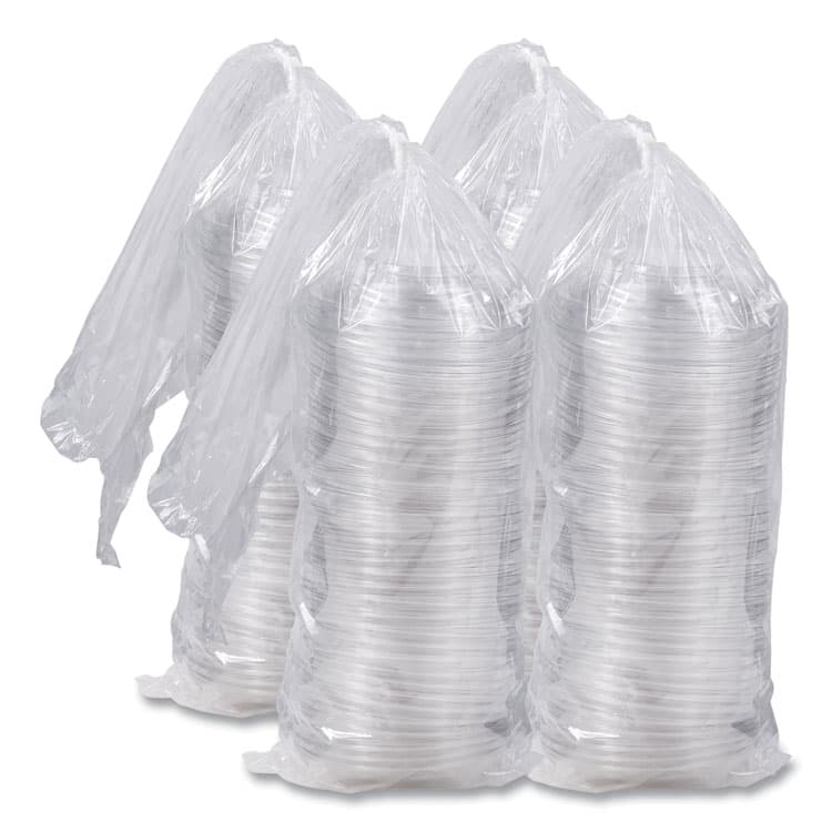 DART PresentaBowls Lids, Clear, Fits 24 oz to 64 oz Bowls, 7.3" Diameter x 1.1" h, Plastic, 252/Carton (DCCPET64BDL) thumbnail 3