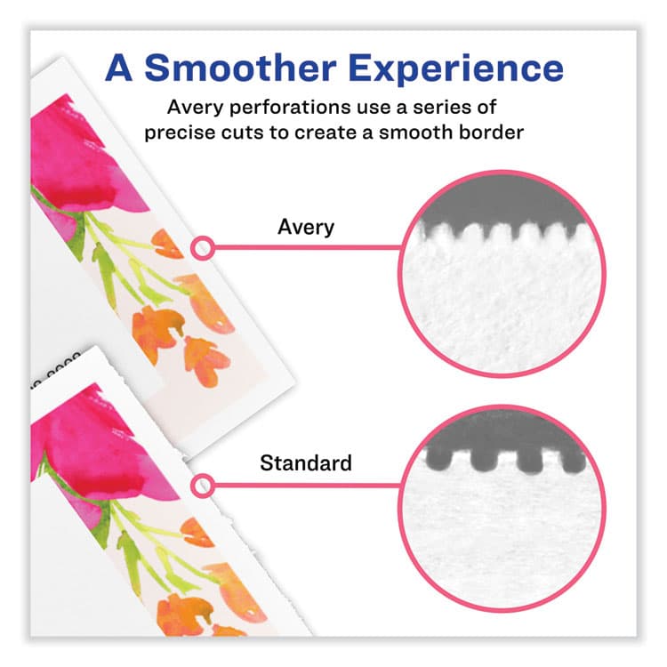 AVERY PRODUCTS CORPORATION Printable Microperforated Business Cards with Sure Feed Technology, Laser, 2 x 3.5, White, 10/Sheet, 250 Sheets/Box (AVE5911) thumbnail 3