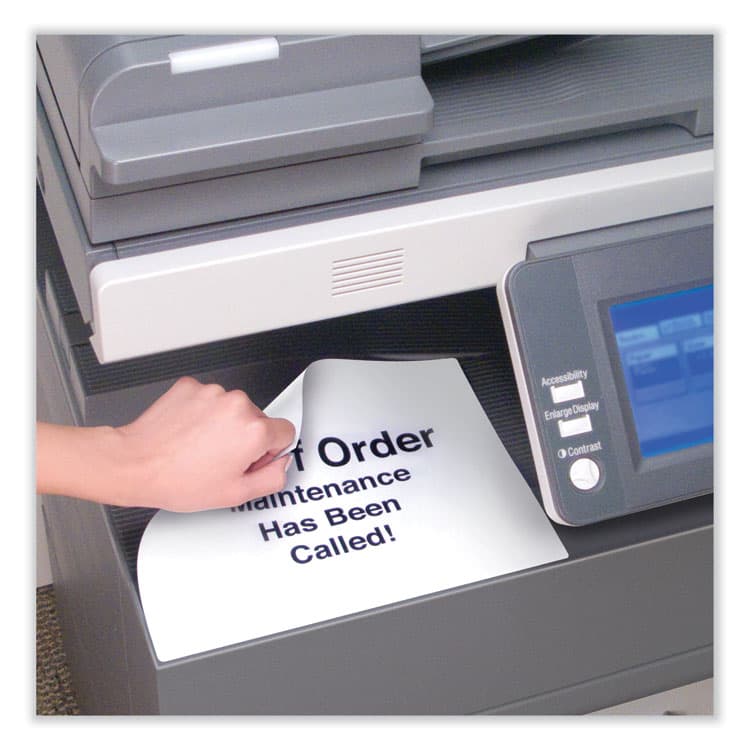 AVERY PRODUCTS CORPORATION Removable Multi-Use Labels, Inkjet/Laser Printers, 8.5 x 11, White, 25/Pack (AVE6465) thumbnail 4