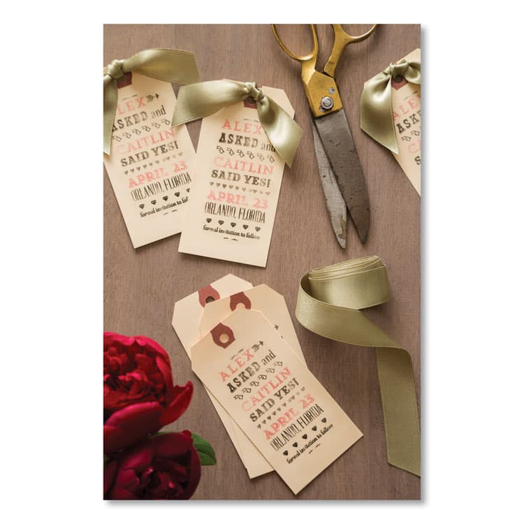 AVERY PRODUCTS CORPORATION Unstrung Shipping Tags, 11.5 pt Stock, 6.25 x 3.13, Manila, 1,000/Box (AVE12308) thumbnail 2