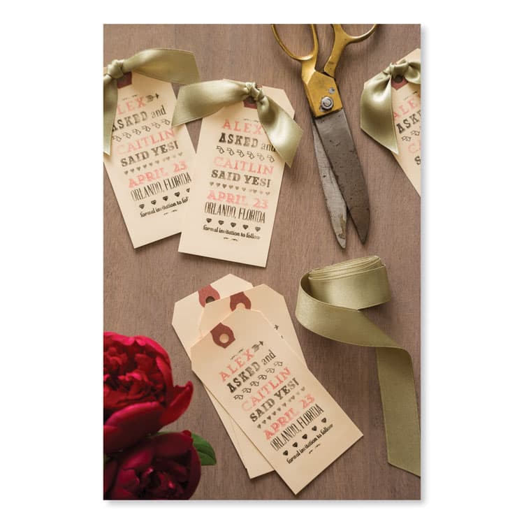 AVERY PRODUCTS CORPORATION Double Wired Shipping Tags, 11.5 pt Stock, 2.75 x 1.38, Manila, 1,000/Box (AVE12601) thumbnail 2