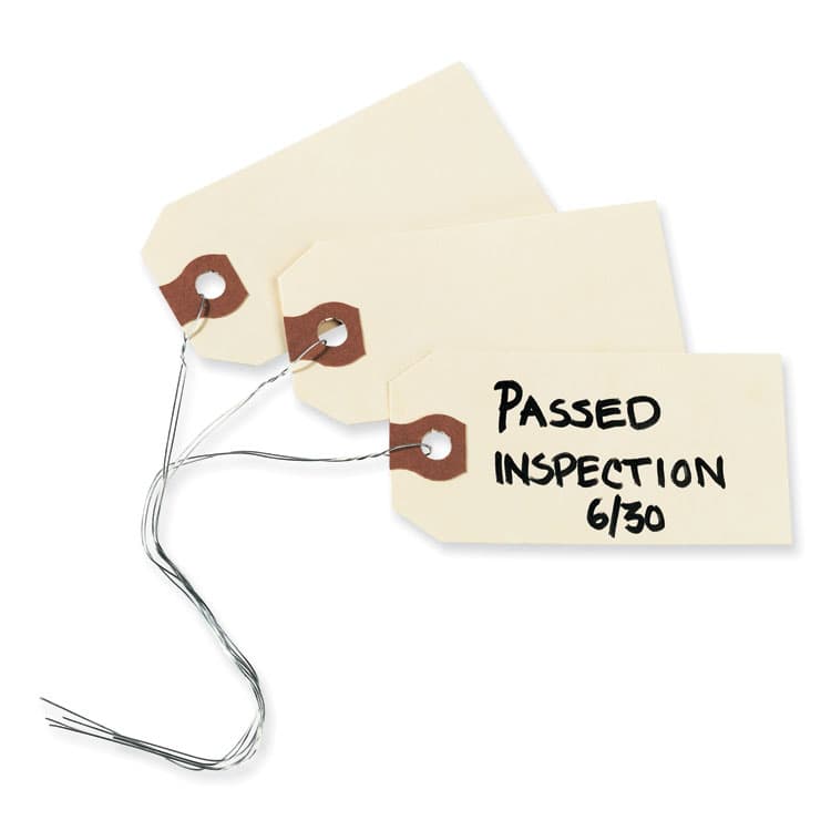 AVERY PRODUCTS CORPORATION Double Wired Shipping Tags, 11.5 pt Stock, 2.75 x 1.38, Manila, 1,000/Box (AVE12601) thumbnail 4