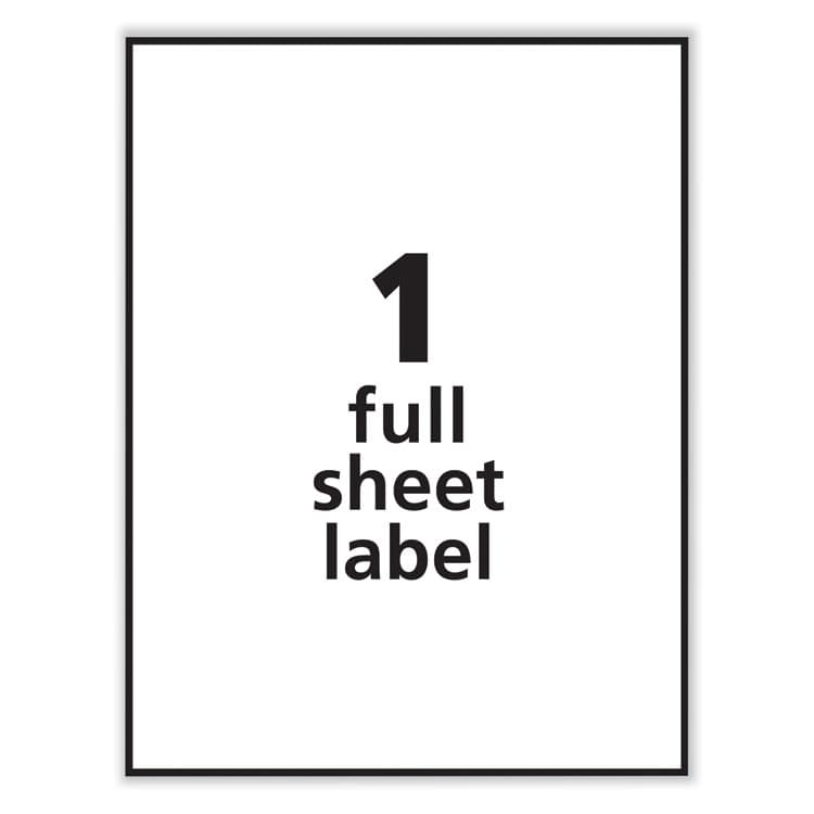 AVERY PRODUCTS CORPORATION Labels, Laser Printers, 8.5 x 11, White, 100/Box (AVE30605) thumbnail 3