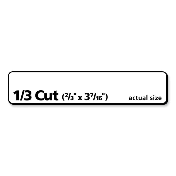 AVERY PRODUCTS CORPORATION Labels, 0.66 x 3.44, White, 30/Sheet, 50 Sheets/Box (AVE30632) thumbnail 4