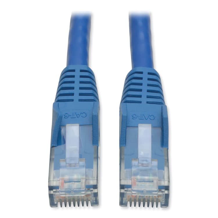 EATON CORPORATION CAT6 Gigabit Snagless Molded Patch Cable, 1 ft, Blue (TRPN201001BL)