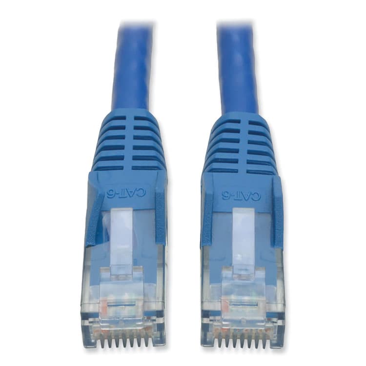 EATON CORPORATION CAT6 Gigabit Snagless Molded Patch Cable, 7 ft, Blue (TRPN201007BL)