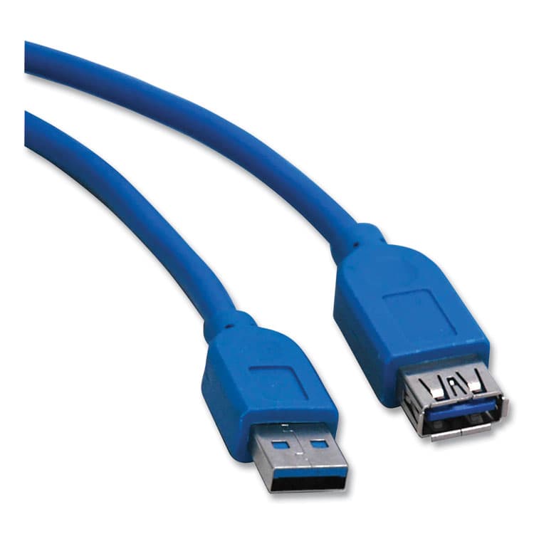 EATON CORPORATION USB 3.0 SuperSpeed Extension Cable, 10 ft, Blue (TRPU324010)