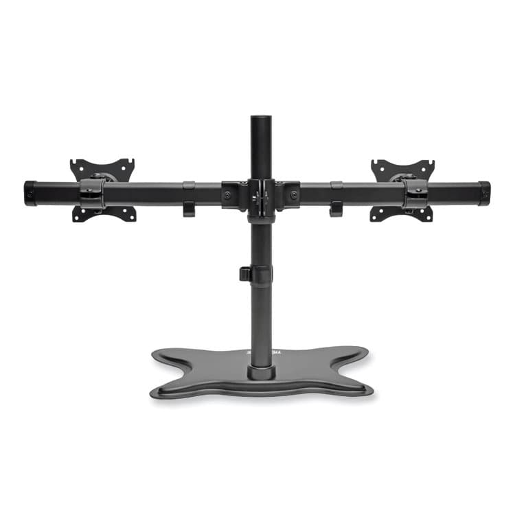 EATON CORPORATION Dual Desktop Monitor Stand, For 13" to 27" Monitors, 31.69" x 10" x 18.11", Black, Supports 26 lb (TRPDDR1327SDD)