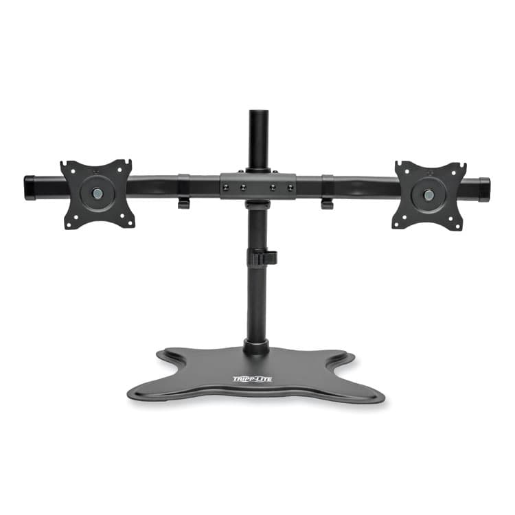 EATON CORPORATION Dual Desktop Monitor Stand, For 13" to 27" Monitors, 31.69" x 10" x 18.11", Black, Supports 26 lb (TRPDDR1327SDD) thumbnail 4