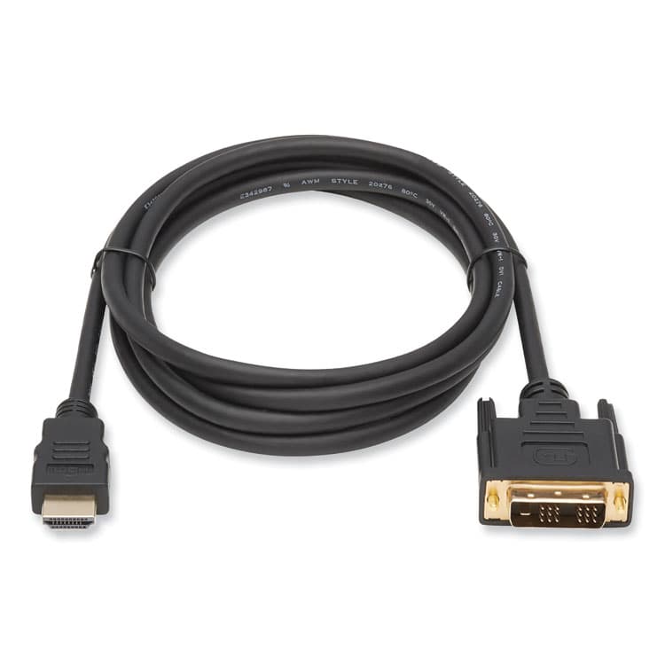 EATON CORPORATION HDMI to DVI-D Cable, Digital Monitor Adapter Cable (M/M), 10 ft, Black (TRPP566010) thumbnail 2