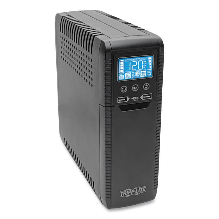 EATON CORPORATION ECO Series Desktop UPS Systems with USB Monitoring, 8 Outlets, 1,000 VA, 316 J (TRPECO1000LCD)